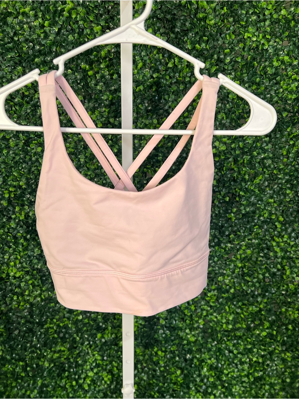lululemon athletica Pale Pink Strappy Sports Tank